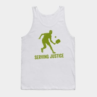 Pickleball Gifts Service Justice funny Pickleball Shirt Tank Top
